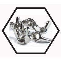 Wing Nuts – Hand Tightening Nuts for Quick Assembly and Tool‑Free Adjustment in Clamping, Fixtures, DIY and Light Industrial Uses – Mild Steel and Stainless Steel Construction, Metric and Inch Threads, Ergonomic Wings